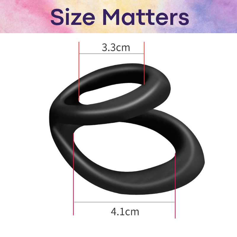 Adult Toy : Men's Dual Penis Ring (G833)