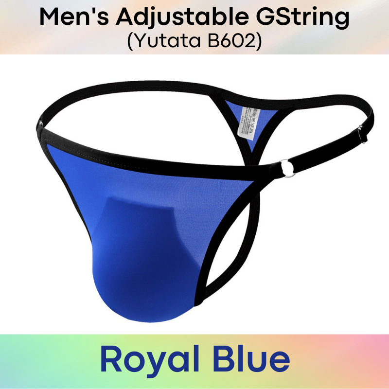 Men's GString : Adjustable Strap Ice Silk Underwear (Yutata 602)