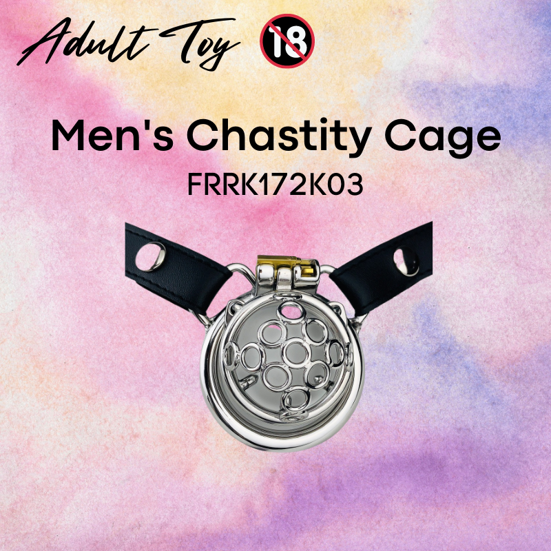 Adult Toy : Men's Chastity Cage with Strap (FRRK172-K03)