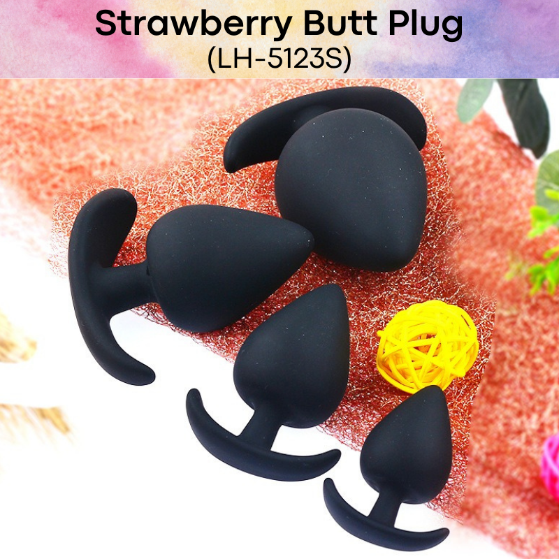 Adult Toy : Strawberry Butt Plug (LH5123S)