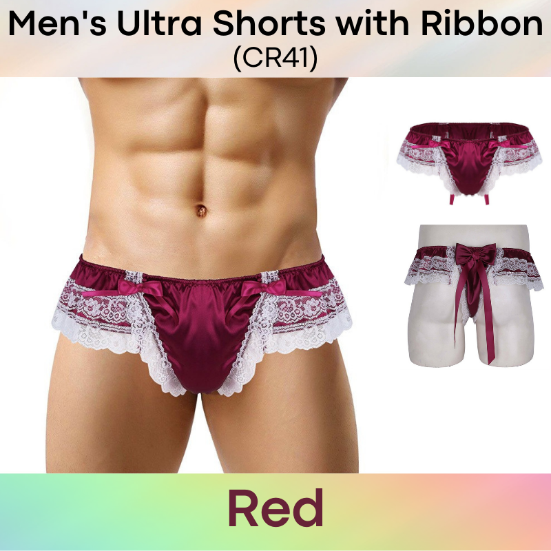 Men's Shorts : Ultra Shorts with Lace Ribbon (CR41)