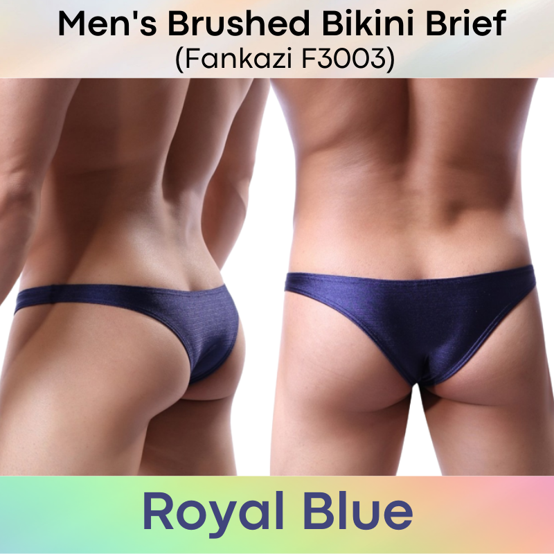 Men's Brief : Low Waist Brushed Bikini Underwear (Fankazi F3003)