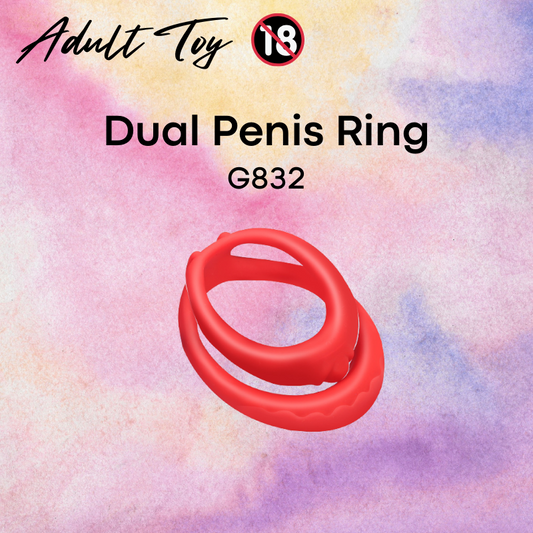 Adult Toy : Men's Dual Penis Ring (G832)