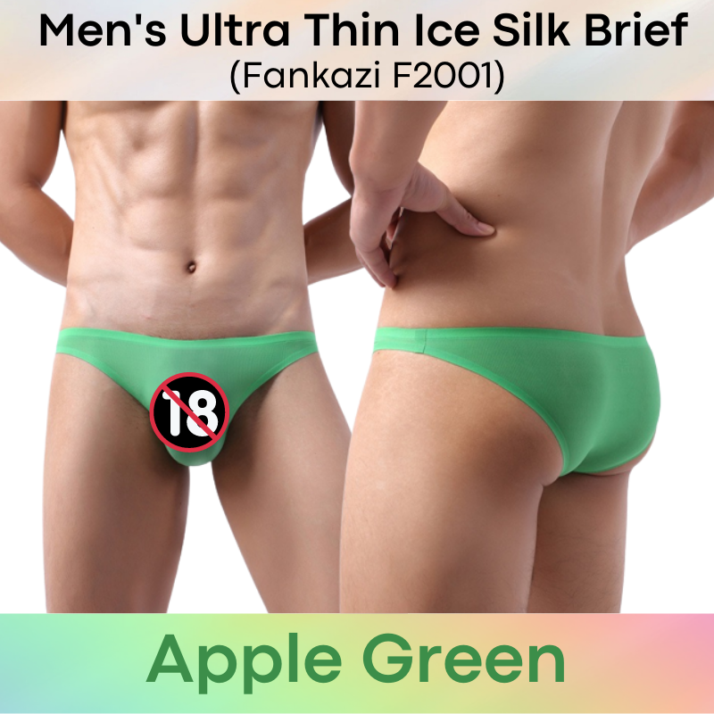 Men's Brief : Ice Silk Ultra Thin No Line Underwear (Fankazi F2201)