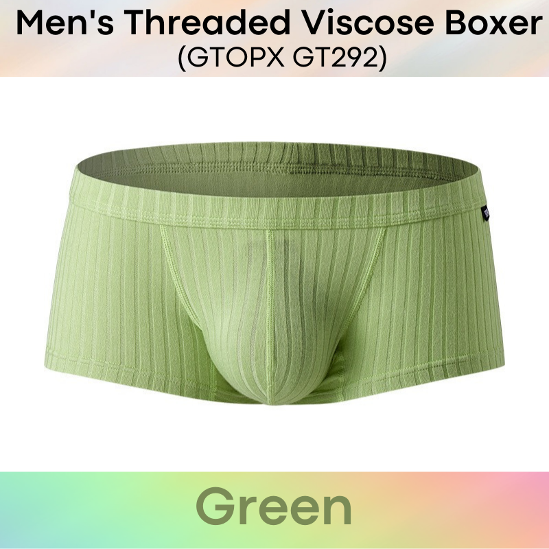 Men's Boxer : Threaded Viscose Low Waist Underwear (GT292)