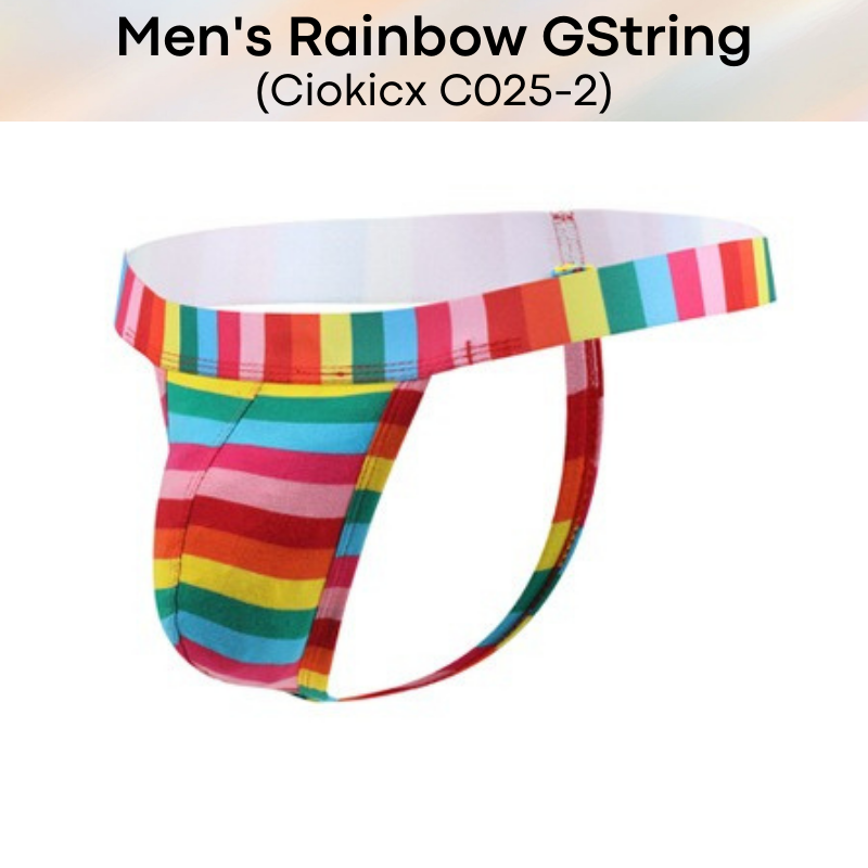 Men's GString : Rainbow Underwear (Ciokicx C025-2)